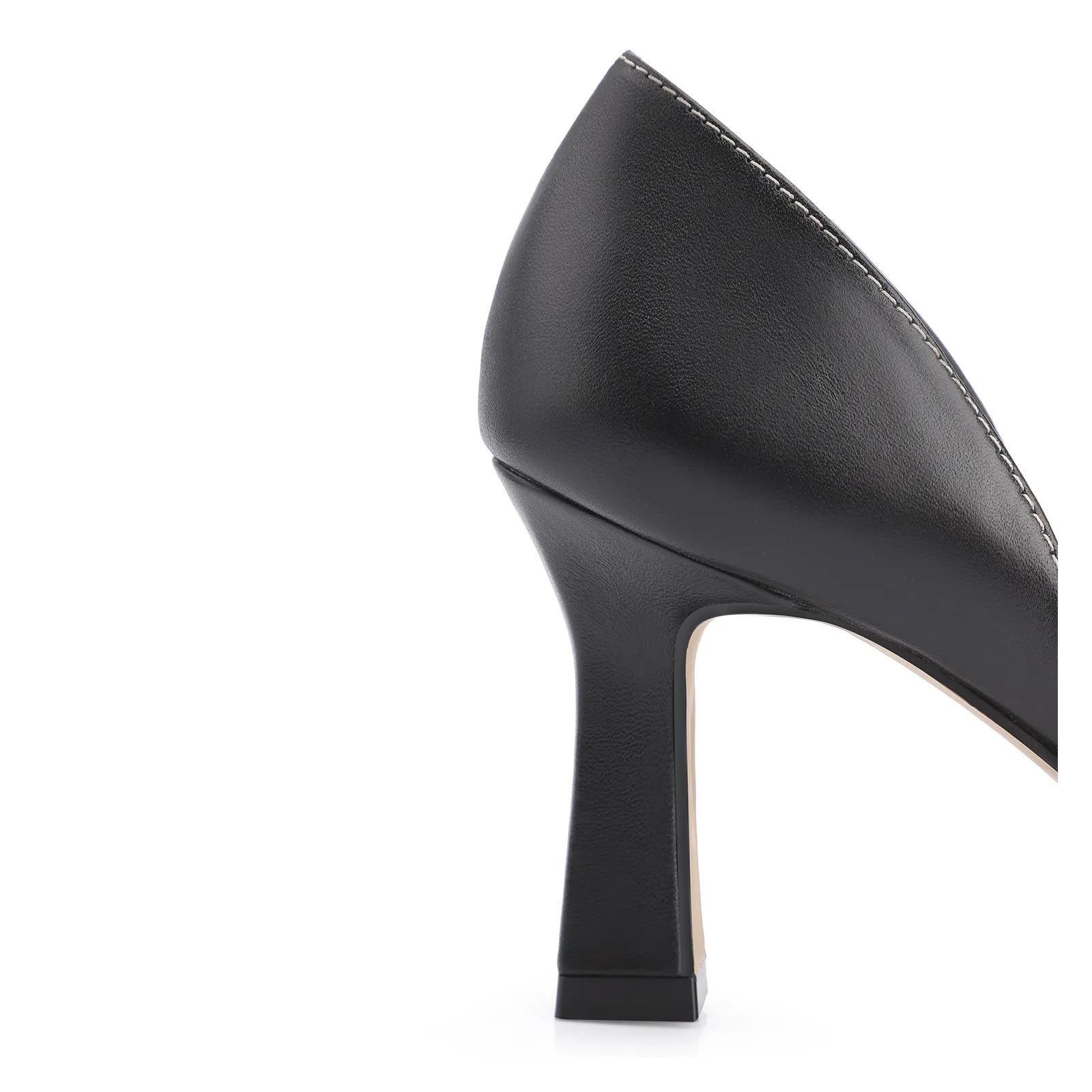 Peep Toe Couro Preto