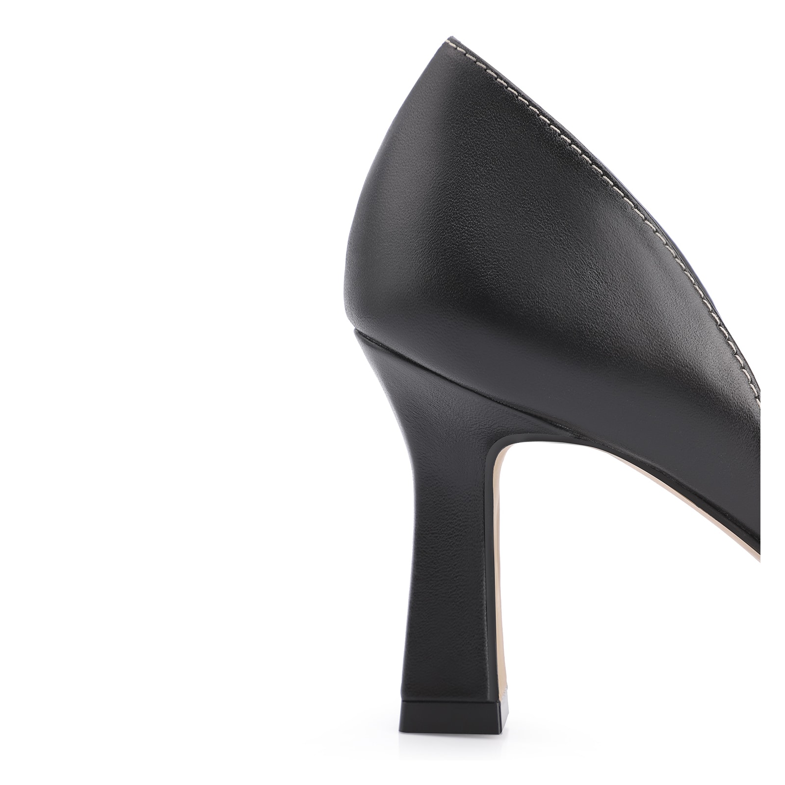 Peep Toe Couro Preto