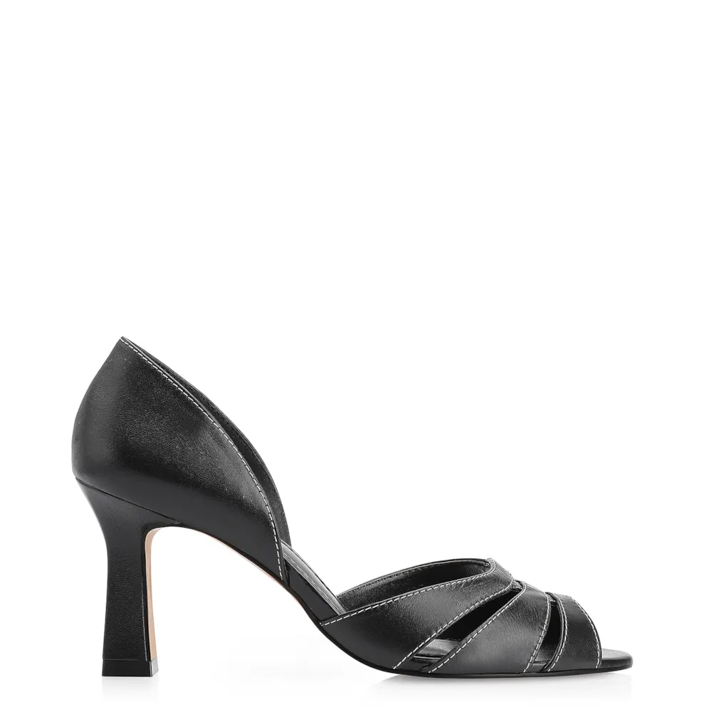Peep Toe Couro Preto - imagem 2