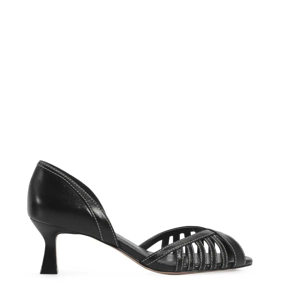 Peep Toe Couro Preto - imagem 2