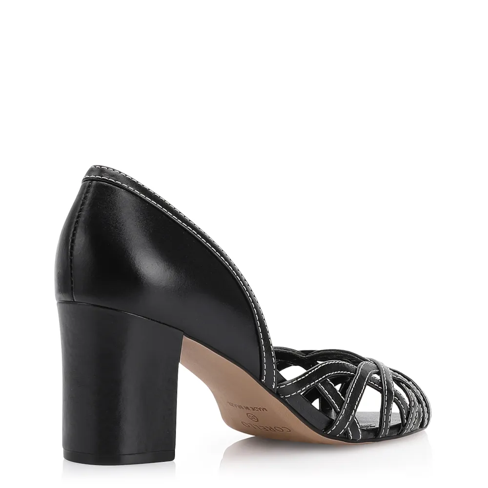 Peep Toe Couro Preto - imagem 3