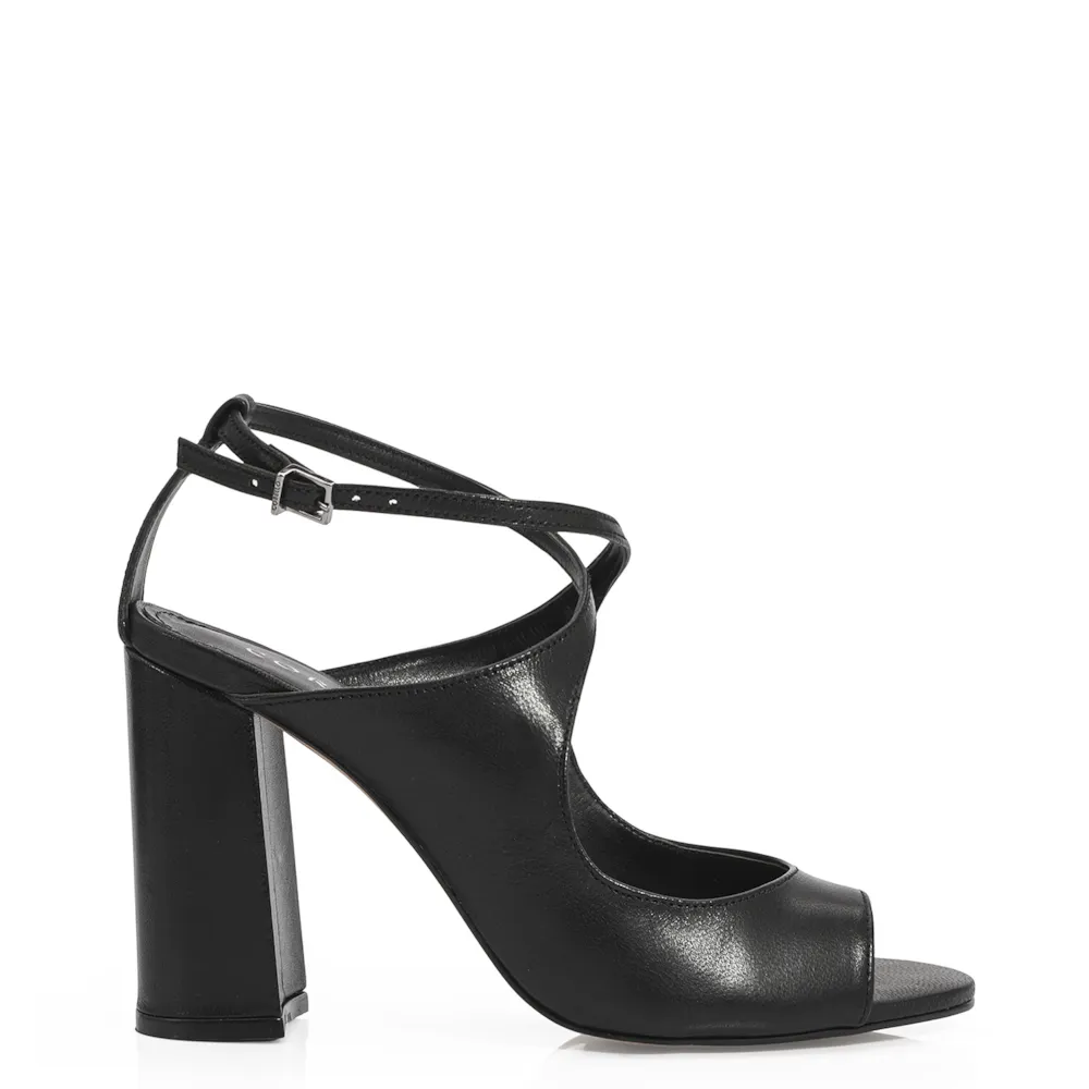 Peep Toe Couro Preto - imagem 3