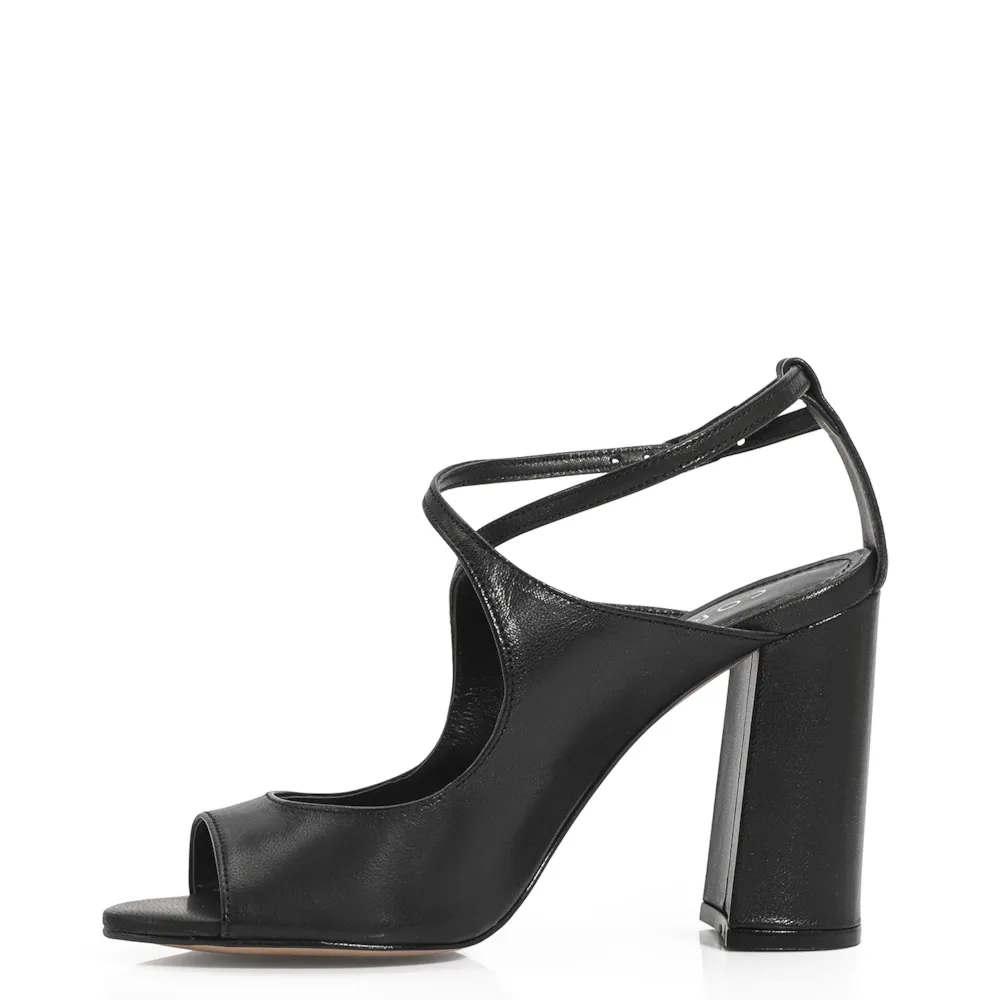Peep Toe Couro Preto - imagem 5