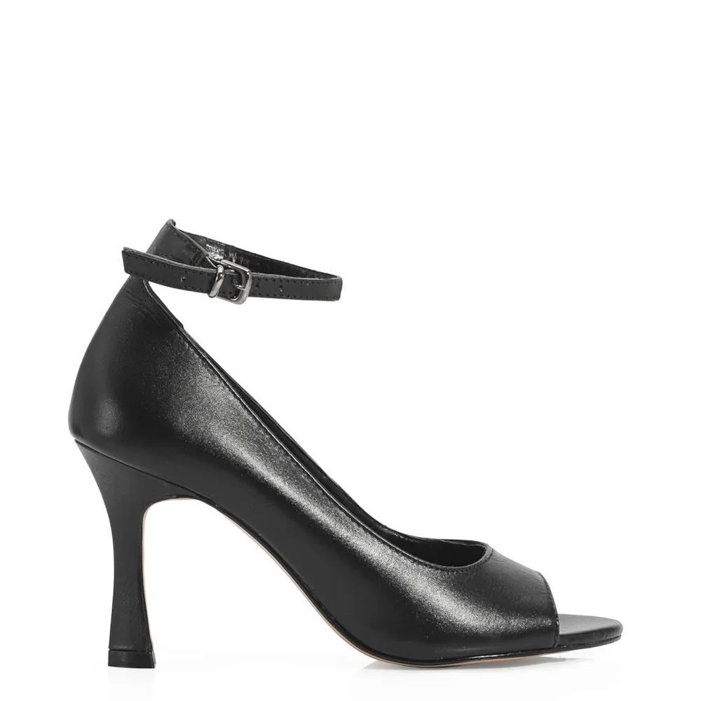 Peep Toe Couro Preto - imagem 3