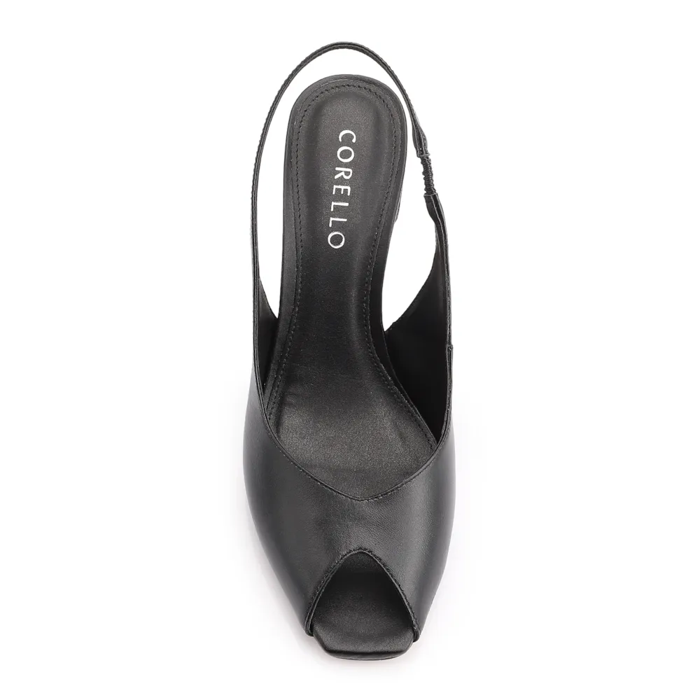 Peep Toe Couro Preto - imagem 6