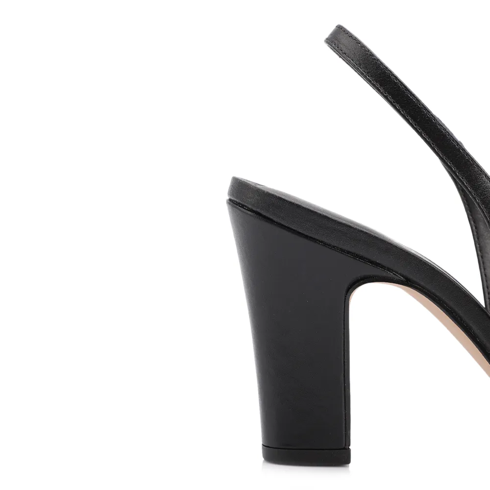 Peep Toe Couro Preto - imagem 8