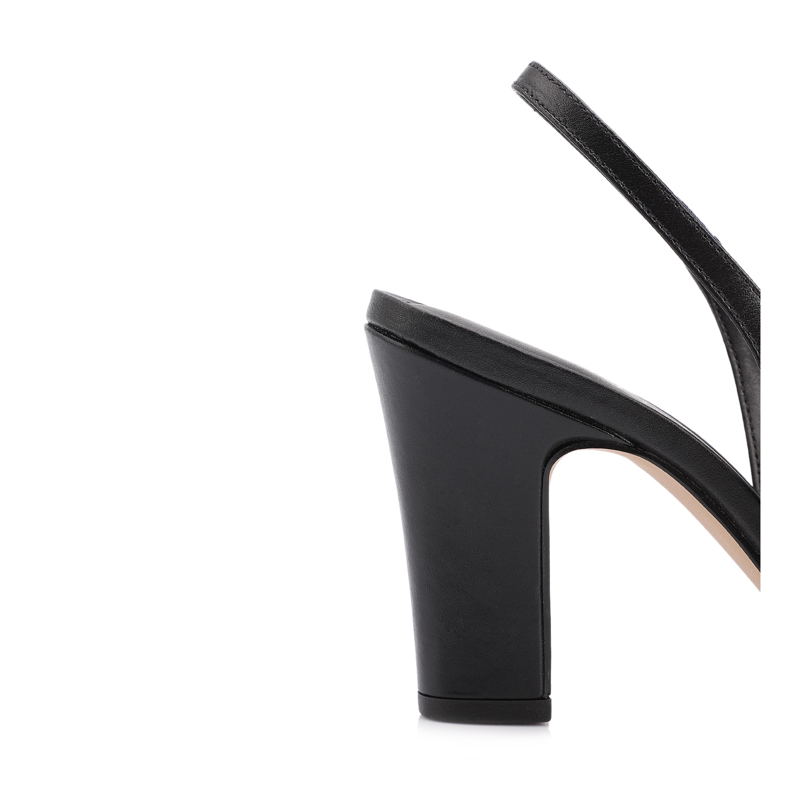 Peep Toe Couro Preto