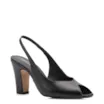 Peep Toe Couro Preto - imagem 1