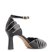 Peep Toe Couro Preto/Alt Off White - imagem 3