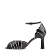 Peep Toe Couro Preto/Alt Off White - imagem 4