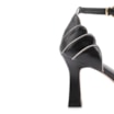 Peep Toe Couro Preto/Alt Off White - imagem 7