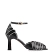 Peep Toe Couro Preto/Alt Off White - imagem 2