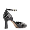 Peep Toe Couro Preto/Alt Off White - imagem 3