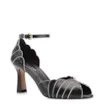 Peep Toe Couro Preto/Alt Off White - imagem 1