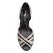 Peep Toe Couro Preto/Alt Prata/Off White - imagem 6