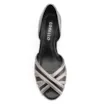 Peep Toe Couro Preto/Alt Prata/Off White - imagem 6