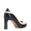 Peep Toe Couro Preto/Off White - imagem 3