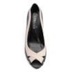 Peep Toe Couro Preto/Off White - imagem 5