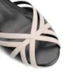 Peep Toe Couro Preto/Off White - imagem 6