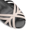 Peep Toe Couro Preto/Off White - imagem 6
