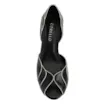 Peep Toe Couro Preto/Off White - imagem 5