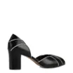 Peep Toe Couro Preto/Off White - imagem 3