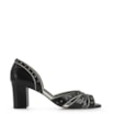 Peep Toe Couro Preto/Off White - imagem 3