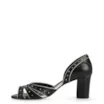 Peep Toe Couro Preto/Off White - imagem 5
