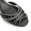 Peep Toe Couro Preto/Off White - imagem 7