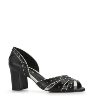 Couro Preto/Off White