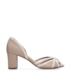 Peep Toe Couro Rosado/ Off White - imagem 2