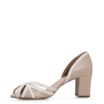 Peep Toe Couro Rosado/ Off White - imagem 4