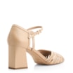 Peep Toe Couro/Trançado Alt Bege - imagem 3