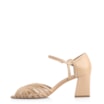 Peep Toe Couro/Trançado Alt Bege - imagem 4