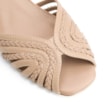 Peep Toe Couro/Trançado Alt Bege - imagem 6