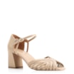 Peep Toe Couro/Trançado Alt Bege - imagem 1
