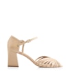 Peep Toe Couro/Trançado Alt Bege - imagem 2