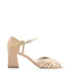 Peep Toe Couro/Trançado Alt Bege - imagem 2