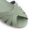 Peep Toe Couro Verde - imagem 6
