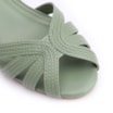 Peep Toe Couro Verde - imagem 6