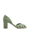 Peep Toe Couro Verde - imagem 2