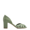 Peep Toe Couro Verde - imagem 2