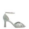 Peep Toe Couro Verde/Alt Off White - imagem 2