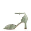 Peep Toe Couro Verde/Alt Off White - imagem 4
