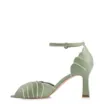 Peep Toe Couro Verde/Alt Off White - imagem 4
