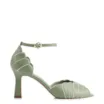 Peep Toe Couro Verde/Alt Off White - imagem 2