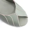 Peep Toe Couro Verde/Alt Off White - imagem 6