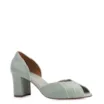 Peep Toe Couro Verde/Alt Off White - imagem 1