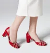 Peep Toe Couro Vermelho - imagem 2