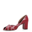 Peep Toe Couro Vermelho - imagem 5